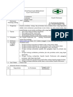 Sop Kontrol Peralatan, Testing Dan Perawatan Secara Rutin Untuk Peralatan Klinis Yg Digunakan