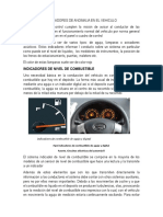 Indicadores de anomalía en vehículos