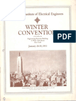AIEE Winter Convention January 26-30, 1931