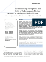 Computer Assisted Learning: Perceptions and Knowledge Skills of Undergraduate Medical Students in A Malaysian Medical School