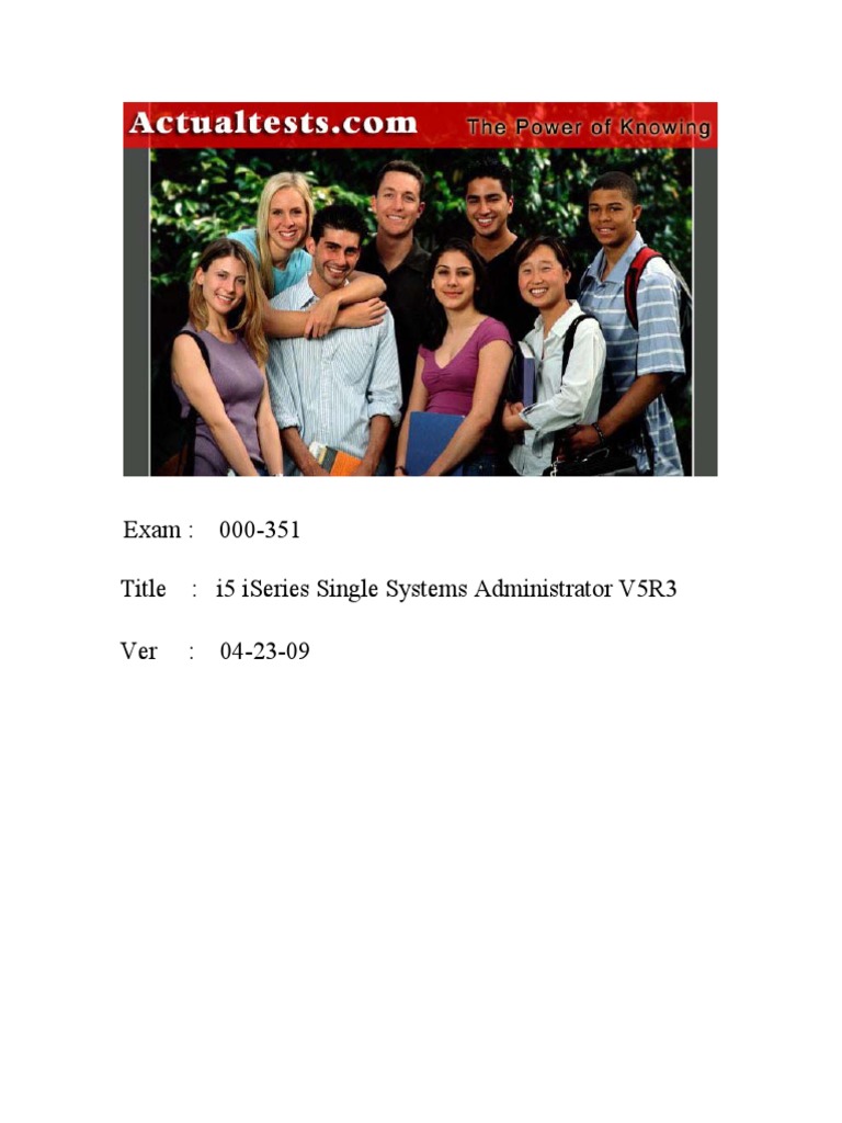 i5 iSeries Admin V5R3 Exam Guide | PDF | Library (Computing) | Booting