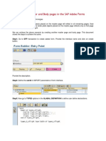 Using Multiple Master and Body Pages in The SAP Adobe Forms