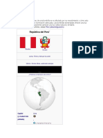 Efecto Luminoso: República Del Perú