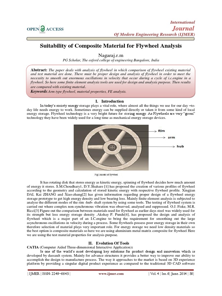 research paper on flywheel.pdf Computer Aided Design