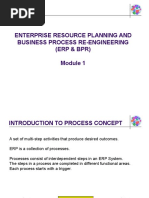 Enterprise Resource Planning and Business Process Re-Engineering (Erp & BPR)