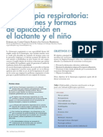 2011 Fisioterapia Respiratoria, Indicaciones y Formas de Aplicación en El Lactante y El Niño
