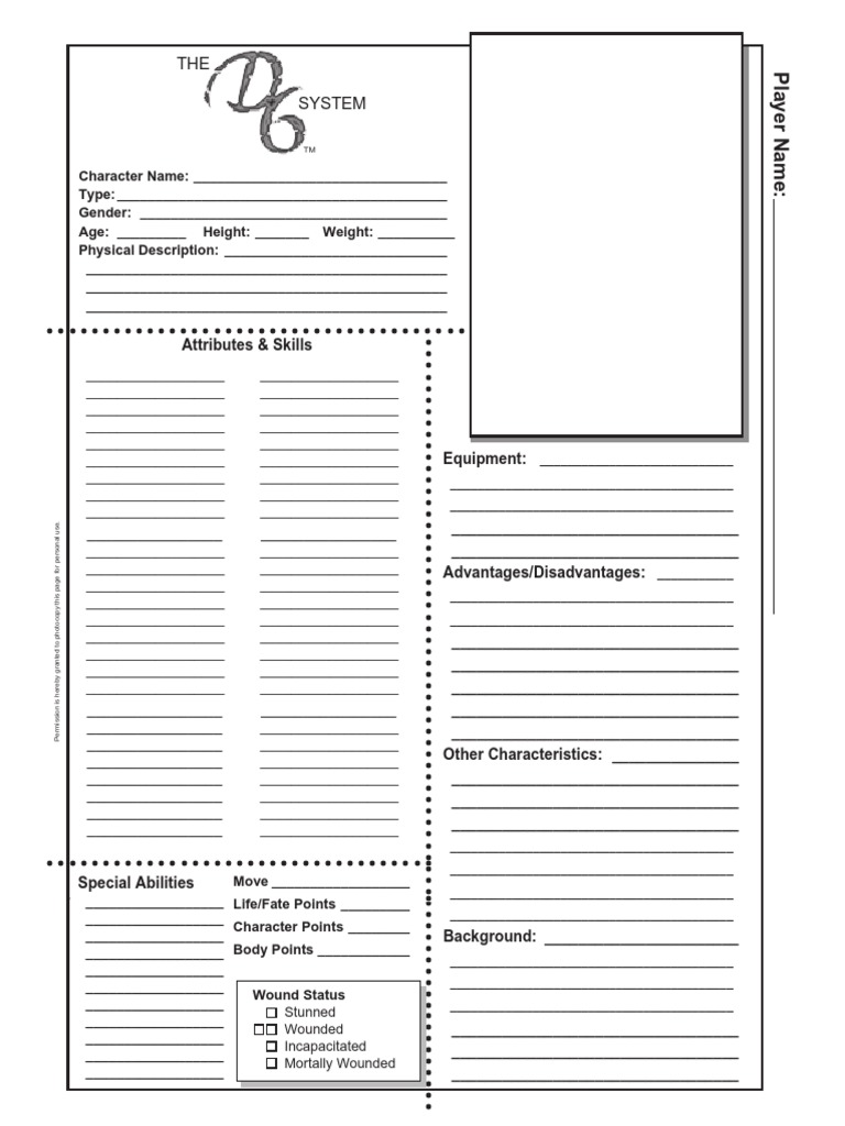 Star Wars D6 Character Sheets : Retro RPG Library: d6 Star Wars