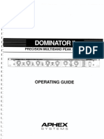 Aphex Dominator II Operating Guide