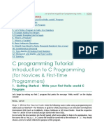 C Programming Tutorial: Introduction To C Programming (For Novices & First-Time Programmers)