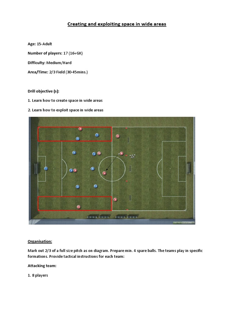 Creating Space in Wide Areas Drill | PDF | Forward (Association ...