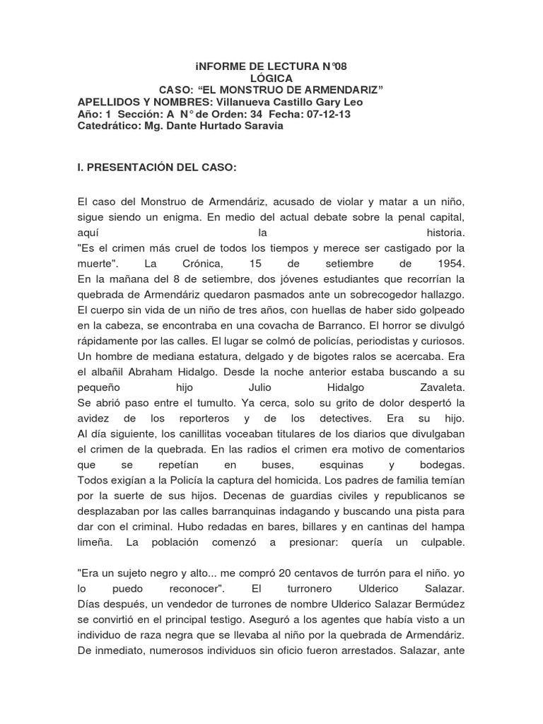 Caso armendariz  Violación  Pena capital