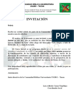 Carta de Invitación