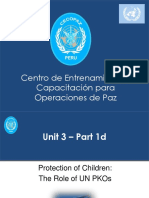 Unit 3 - Part 1d Protection of Children the Role of UN PKOs