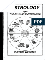 Richard Webster - Astrology For The Psychic Entertainer by Flechalivros PDF