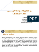 Option Strategies in Currencies: Chetna Joshi Abhishek Oberai Shakti Rajpal Ravinder Kr. Goyal
