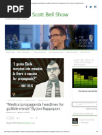 “Medical Propaganda Headlines for Gullible Minds” by Jon Rappoport _ the Robert Scott Bell Show