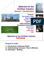 Seminar On Material For Fertilizer Industry Section 1 - Introduction