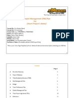 Project Management (PM) Plan For: (Insert Project's Name)