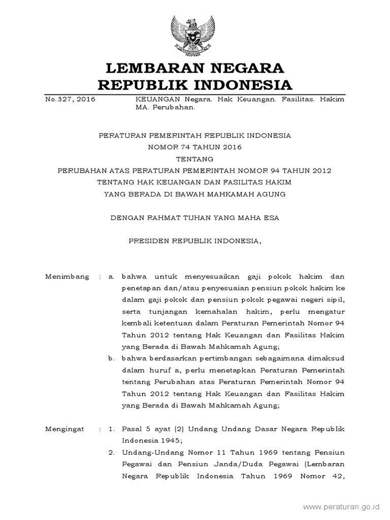 PP Nomor 74 Tahun 2016 (PP Nomor 74 Tahun 2016).pdf