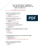 Ngân Hàng Câu Hỏi Trắc Nghiệm Lý Thuyết Ứng Dụng Chứng Chỉ Cntt Cơ Bản