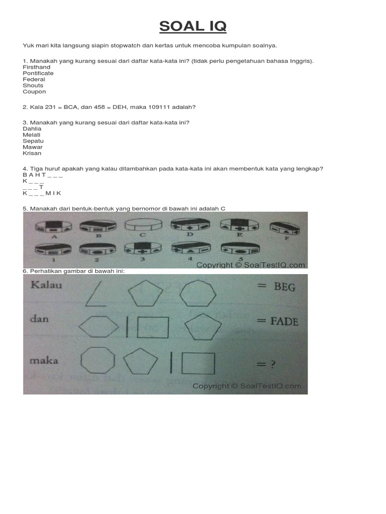 Soal IQ