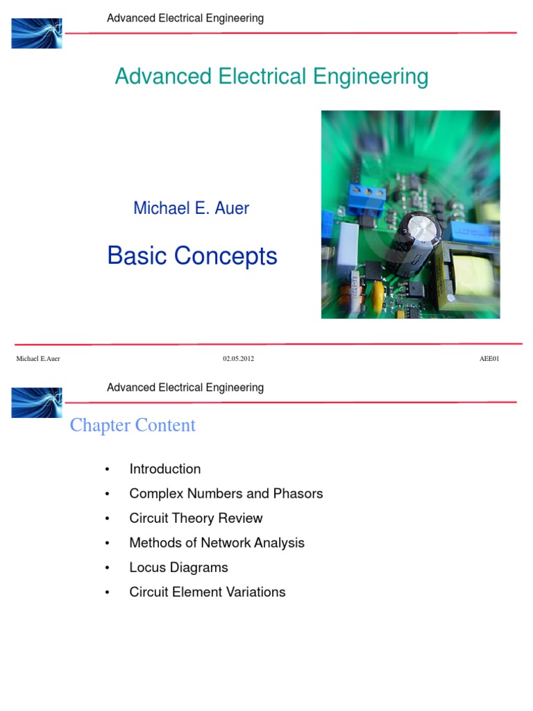 AEE_01.pdf Electrical Network Network Analysis (Electrical Circuits)