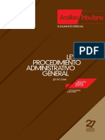 TUO Ley Procedimiento Administrativo General - AELE - Agosto 2015 PDF