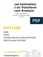 Channel Estimation Based On Transform Domain Analysis