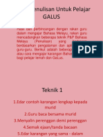 Strategi Penulisan Utk Pelajar GALUS