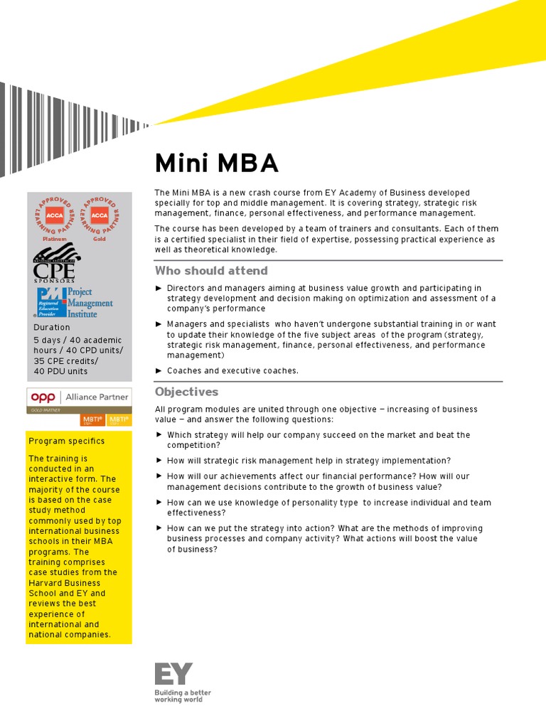 Mini MBA ENG Moscow PDF | PDF | Strategic Management | Risk Management
