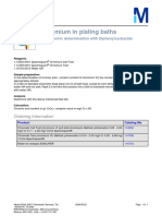 Chromium in Plating Baths: Application