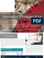 Investor Prospectus Khonology