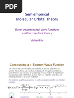 Semiempirical Molecular Orbital Theory