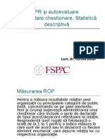 PR Si Autoevaluare. Explicatii Interpretare Chestionare