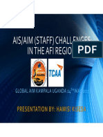 AIS /AIM Staff Challenges in The AFI Region