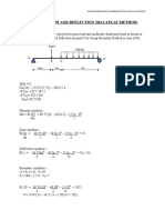 Example Slope Deflection (Macaulay Method)