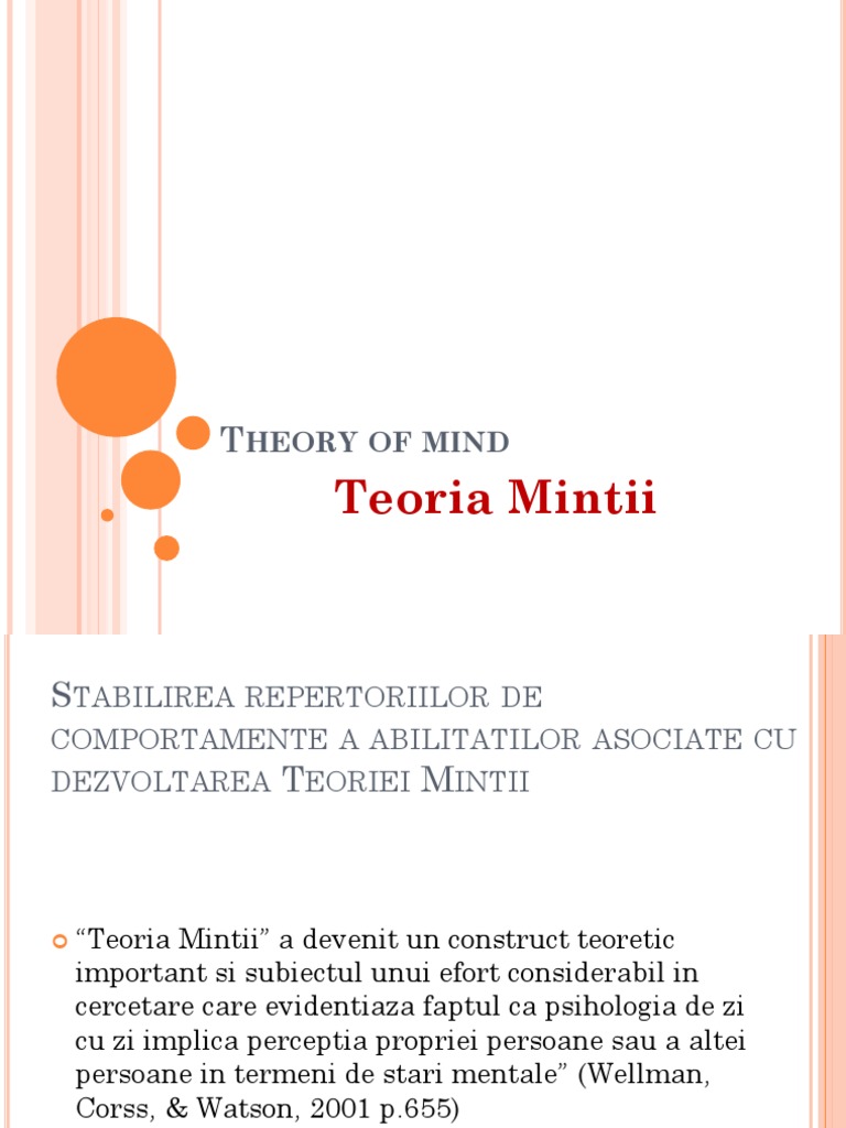 Theory of Mind | PDF