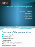 Advanced Financial Management