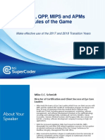 MACRA, QPP, MIPS and APMs Rules of the Game 