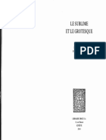 Le Grotesque Et Le Sublime Deux Aspects PDF
