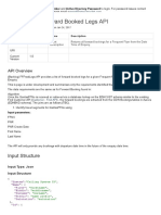 Booking - FF Forward Booked Legs API: Input Structure