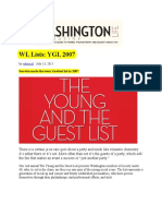 Duncan Dixson Washington Life Magazine Young and Guest List 2007