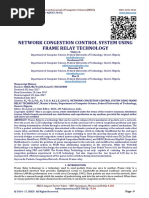 NETWORK CONGESTION CONTROL SYSTEM USING FRAME RELAY TECHNOLOGY