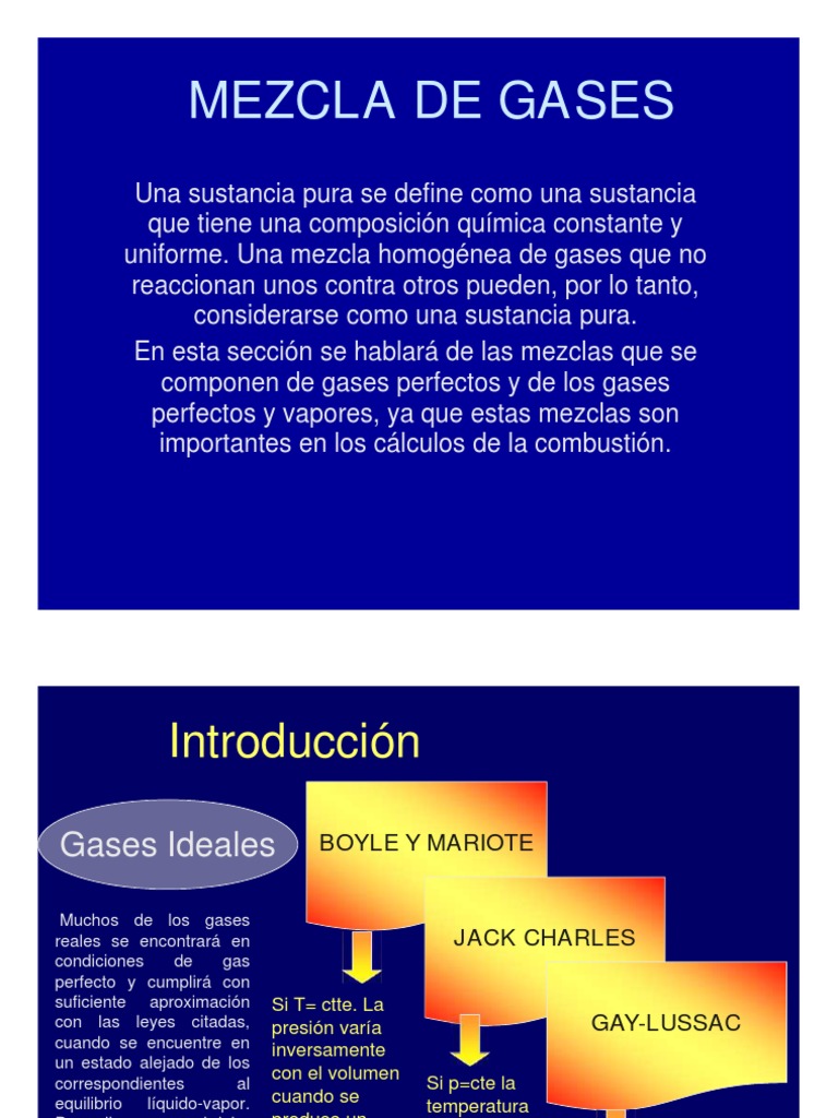 Mezcla de Gases | PDF | Gases | Atmósfera de tierra