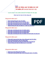 KHO TÀI LIỆU, GIÁO ÁN TIẾNG ANH THÍ ĐIỂM LỚP 3-4-5-6-7-8-9-10-11-12