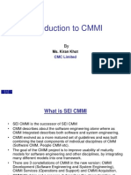 Introduction To CMMI: Ms. Kiran Khot