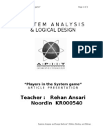 Article Presentation - Players in The System Game