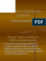 Promotions Opportunity Analysis - PPT Integrated Marketing Communication