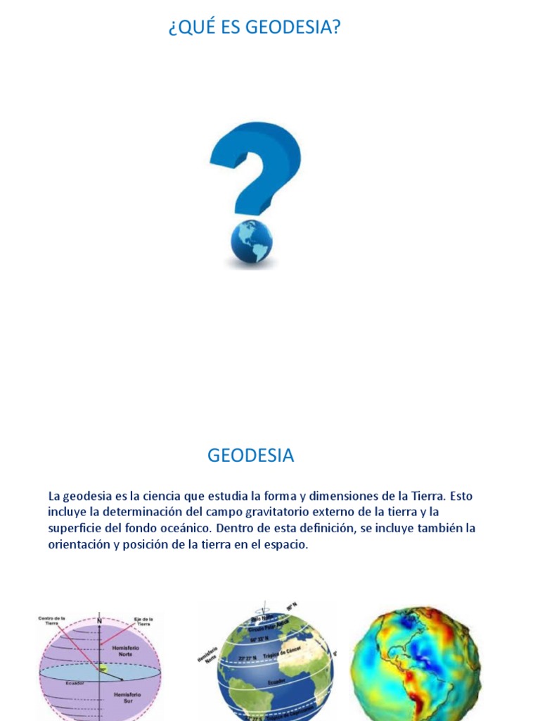 Geodesia | PDF | Geodesia | Datos geográficos e información