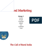 Rural Marketing Intro